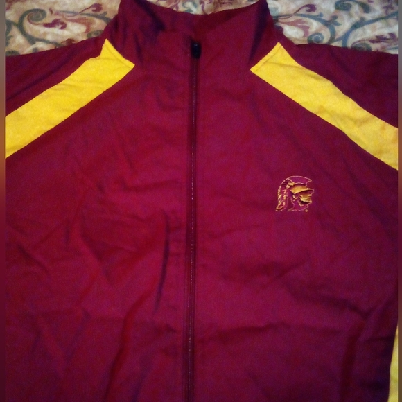 University of Southern California USC Trojans Sports Team Jacket Men's M Red - Picture 2 of 13